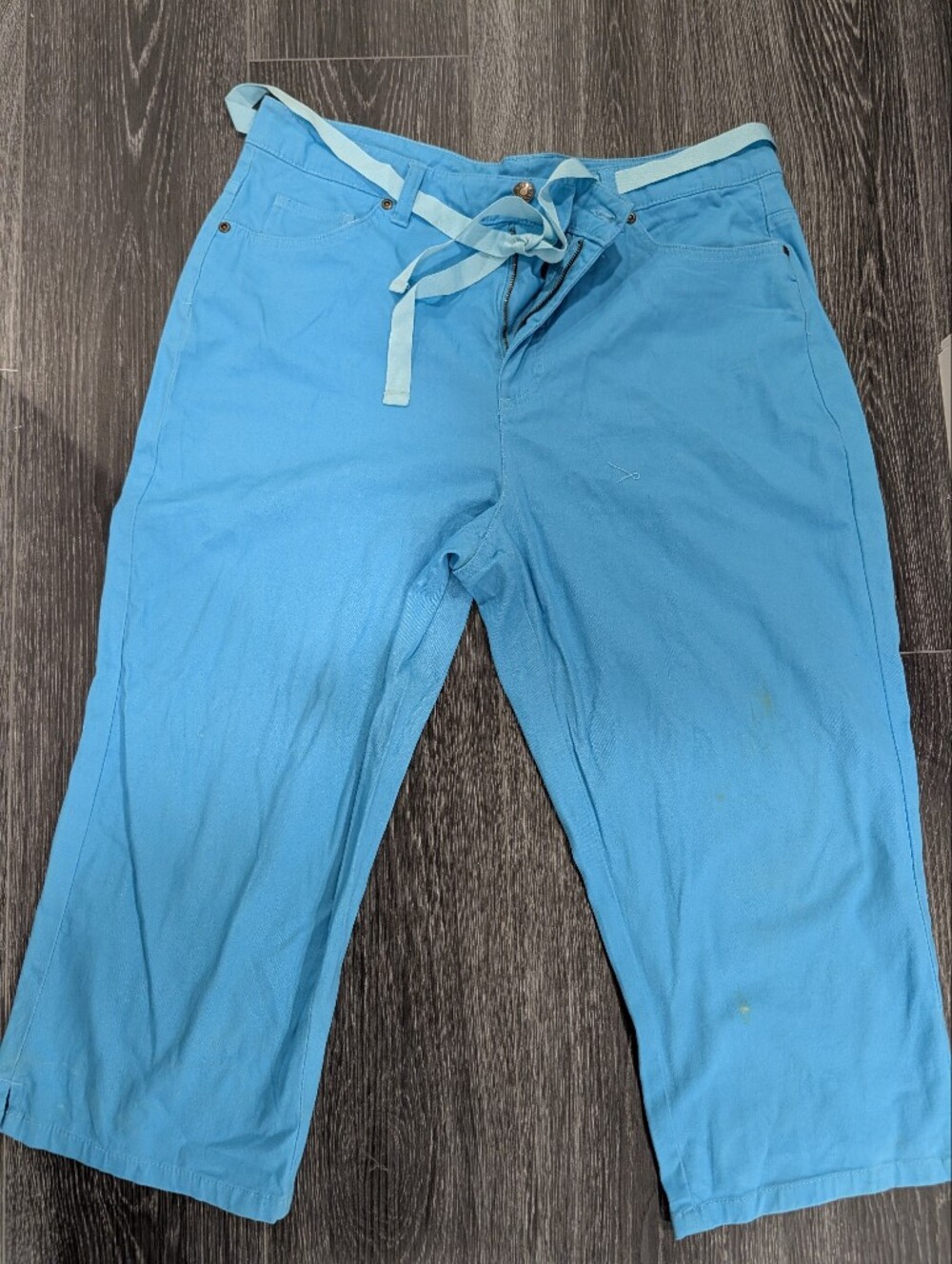 Basic Editions Light Blue Drawstring Chinos
